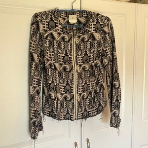 Anthropologie Multi colored cotton jacket